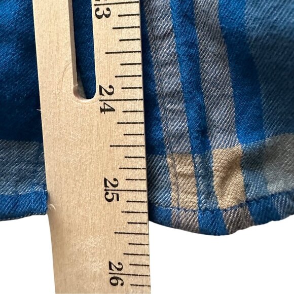 Columbia Men's Blue Plaid Lightweight Flannel SZ Small Heritage Casual Workwear - Picture 6 of 10